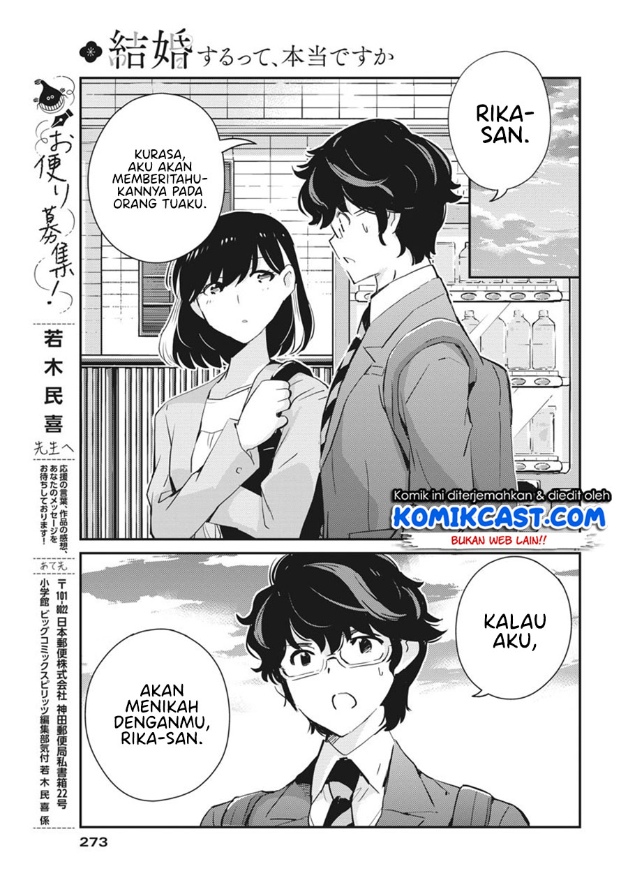 Kekkon Surutte, Hontou Desu ka? Chapter 53 Gambar 18
